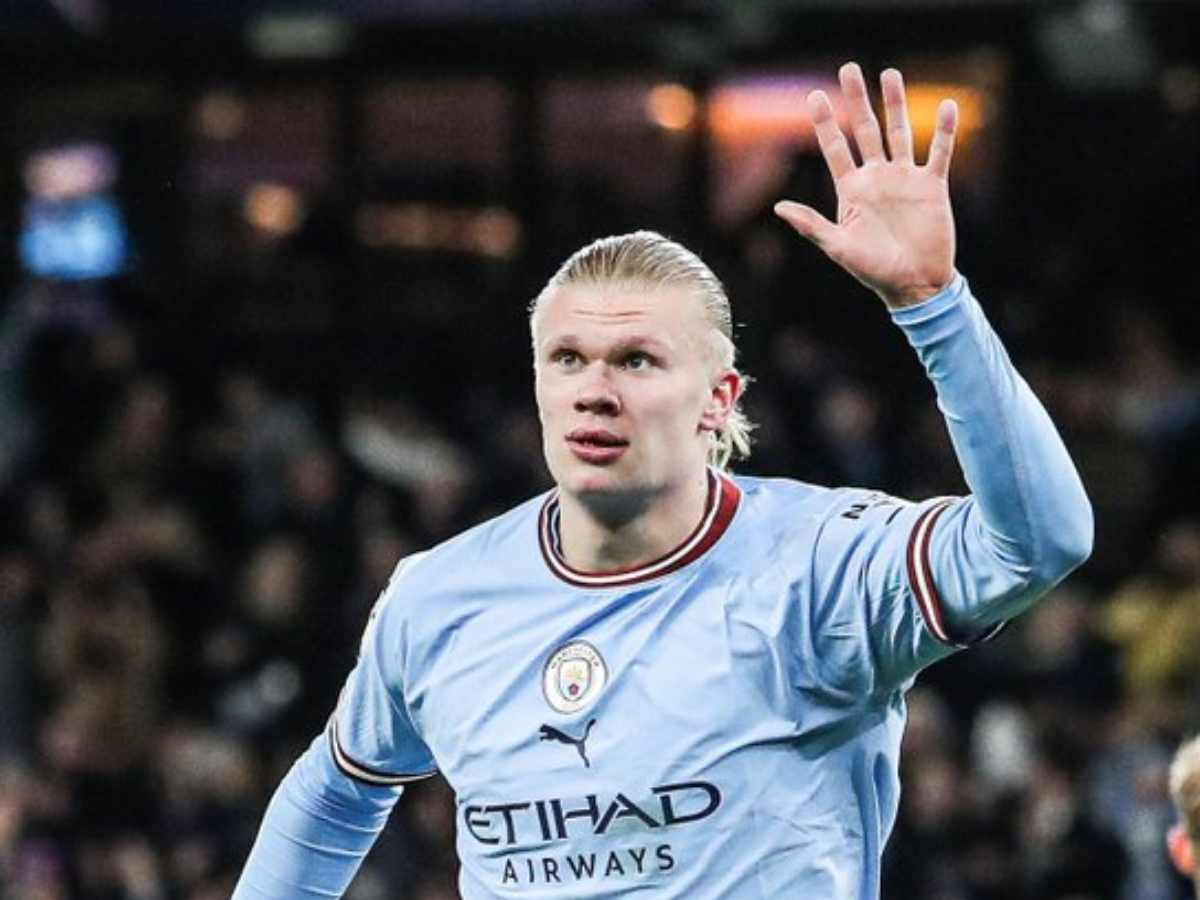 “Give this beast the Ballon D’Or; Born to score goals” – Fans react as Erling Haaland breaks record for most goals scored in a single PL season against West Ham United