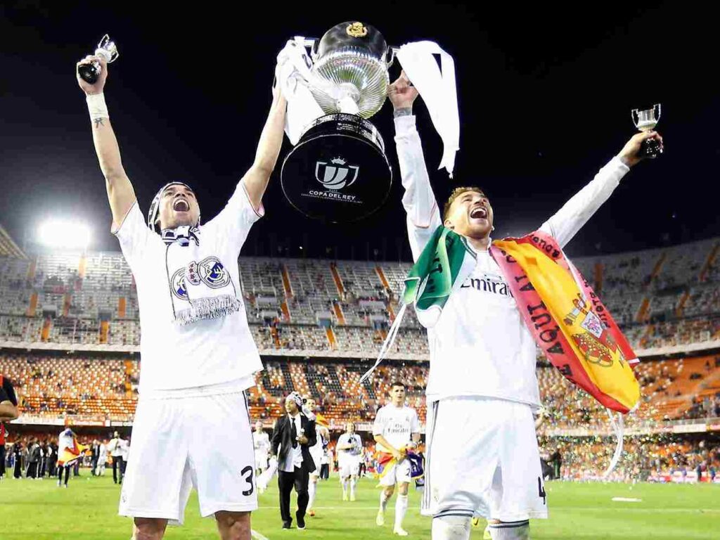 Fans celebrate as Real Madrid wins the Copa Del Rey after 9 years