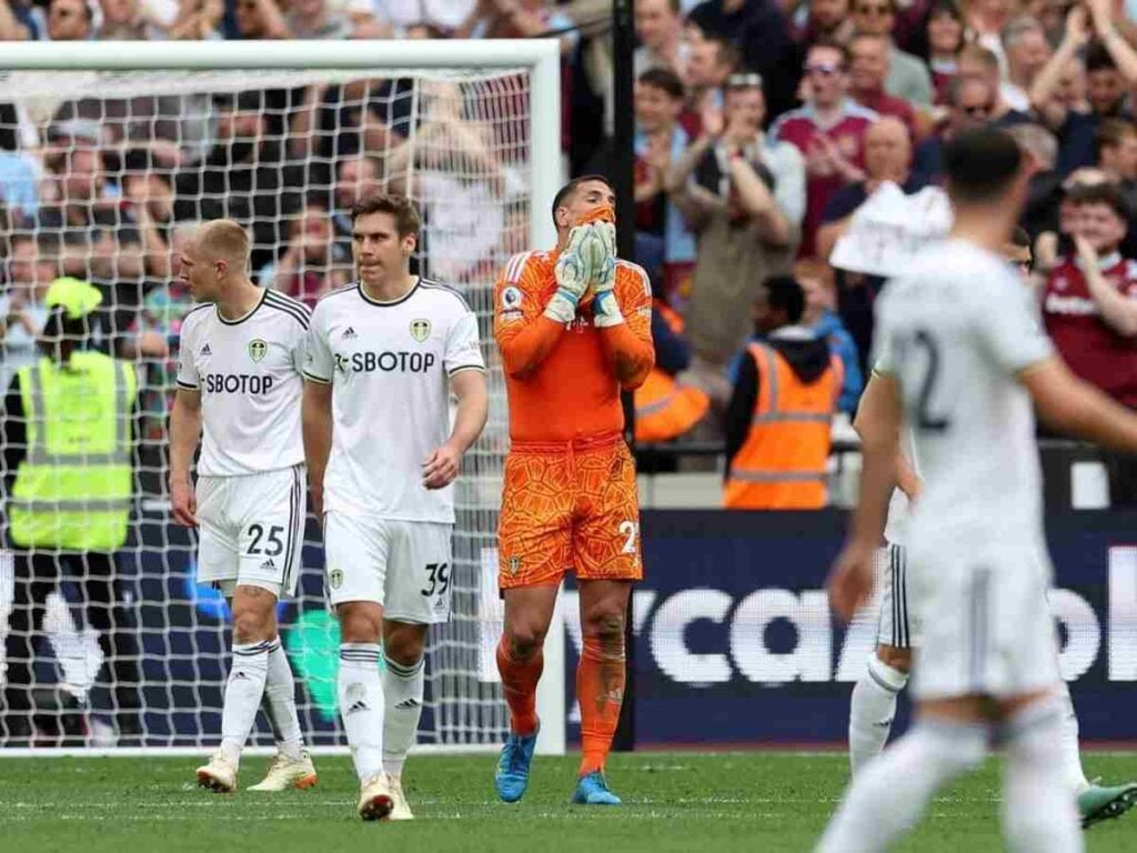 Fans slam Leeds as they get relegated to the Championship after losing 3 1 to Tottenham Hotspurs