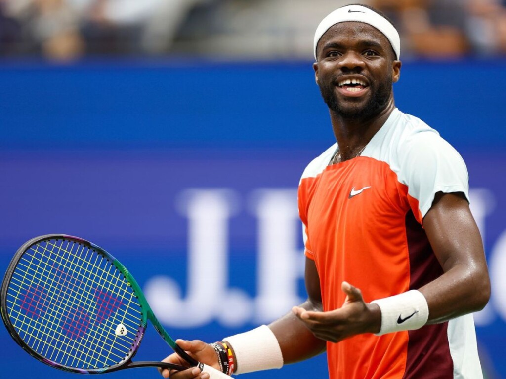 Frances Tiafoe underarm serve Lorenzo Musetti