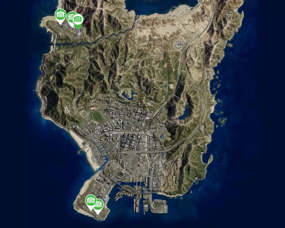 GTA Online Hangar Map