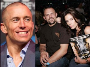 Georges St Pierre mesmerised by Cindy Crawford