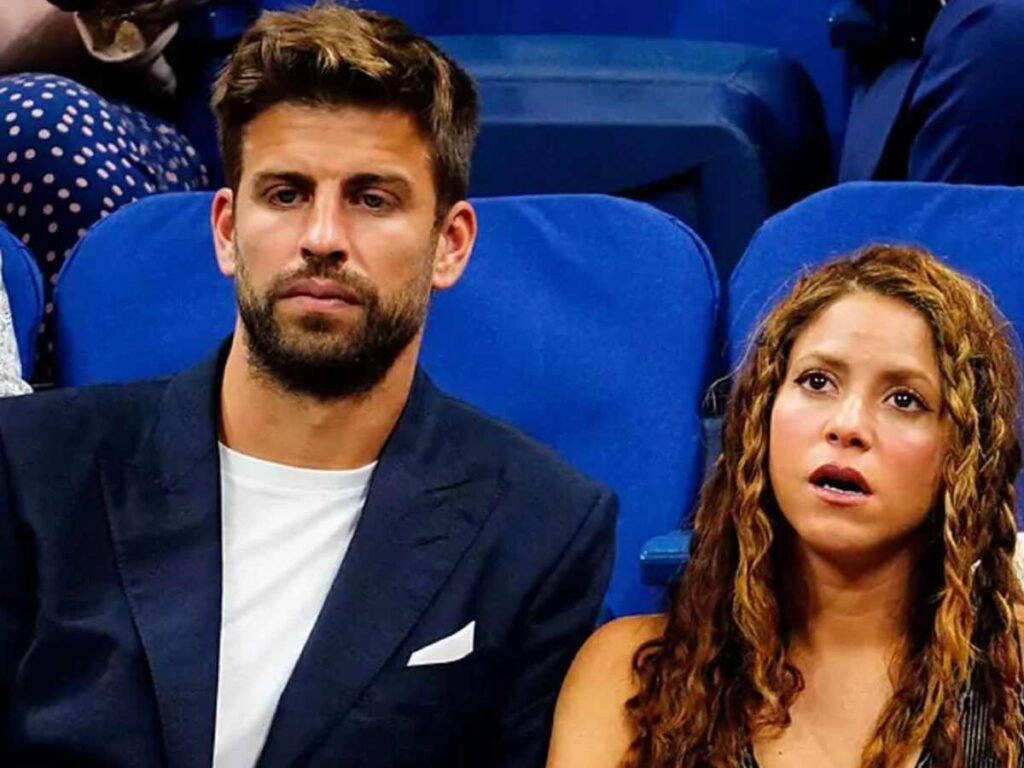 Gerard Pique and Shakira at an event