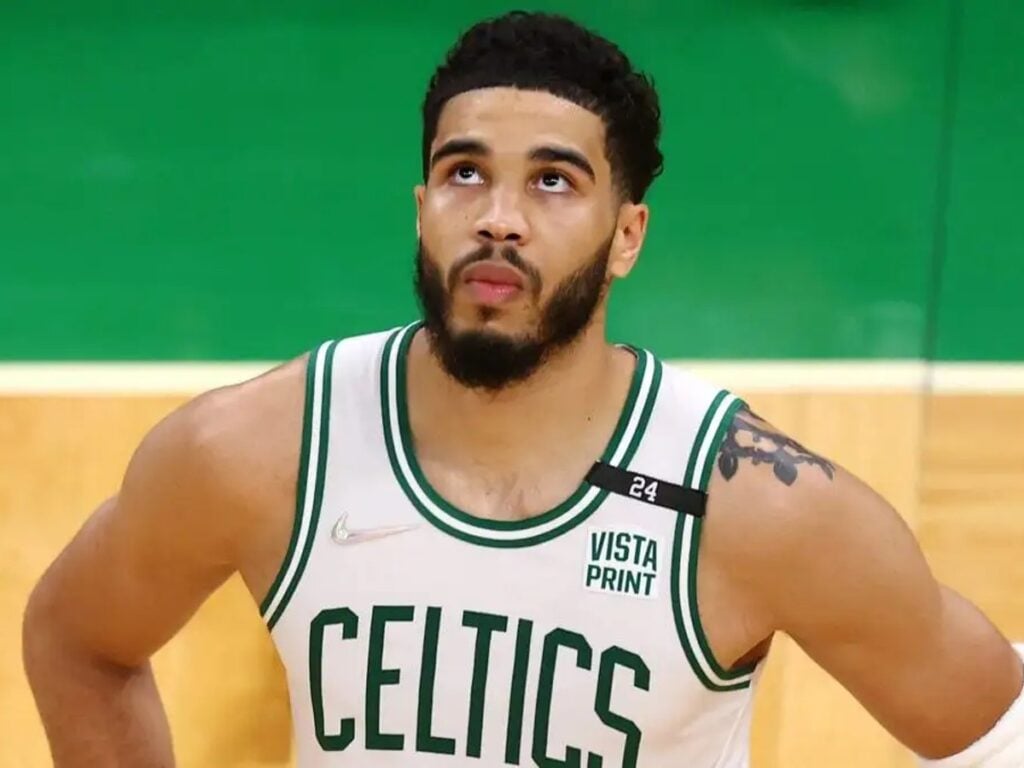 Jayson Tatum of the Boston Celtics (Via Getty Images)