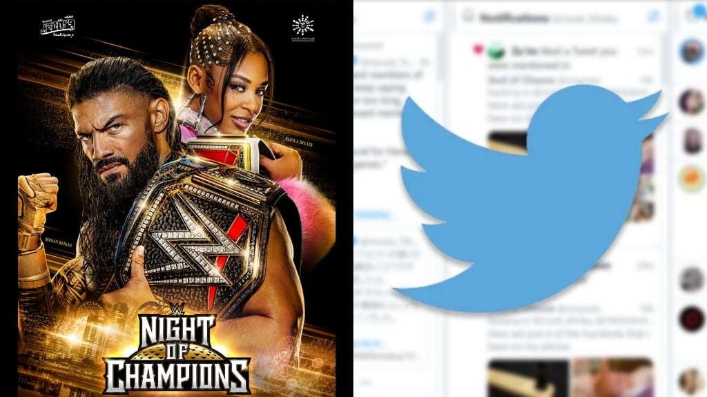 Roman Reigns and Bianca Belair at Night of Champions