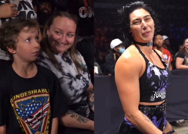 WATCH: Rhea Ripley terribly frightens a kid during a WWE house show