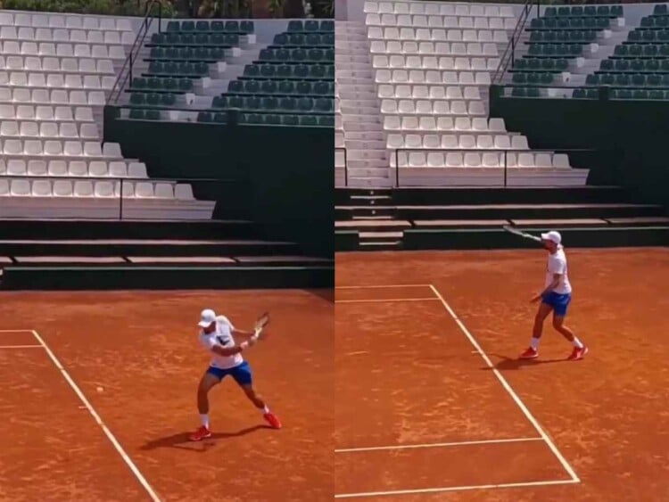 Novak Djokovic ( credits - twitter/ perfecttennis)