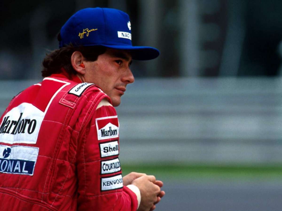 What happened during Ayrton Senna’s funeral?