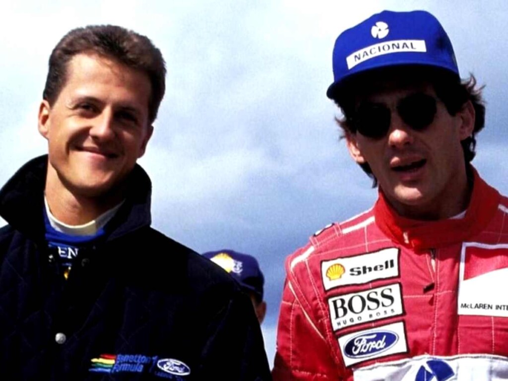 The 1994 championship protagonists, Ayrton Senna and Michael Schumacher