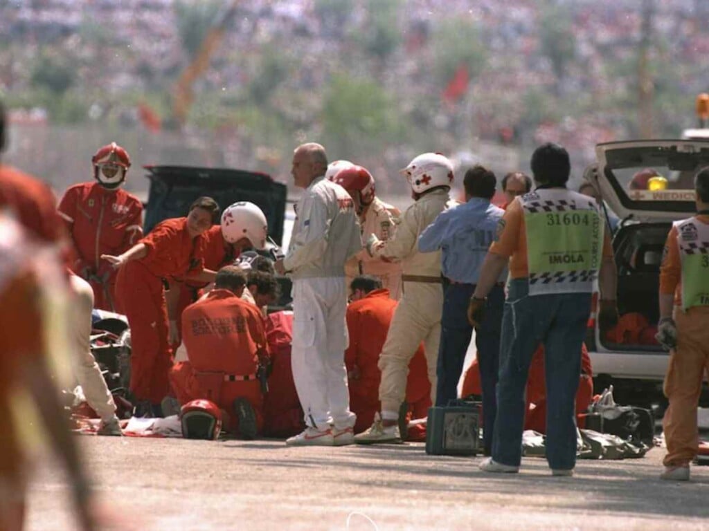 Ayrton Senna's fatal crash at Emilia-Romagna GP that triggered the safety restructuring in F1