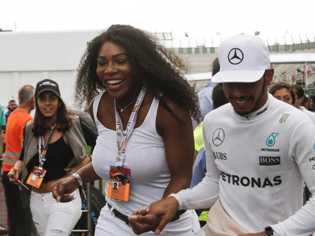 Serena Williams (L) and Lewis Hamilton (R)