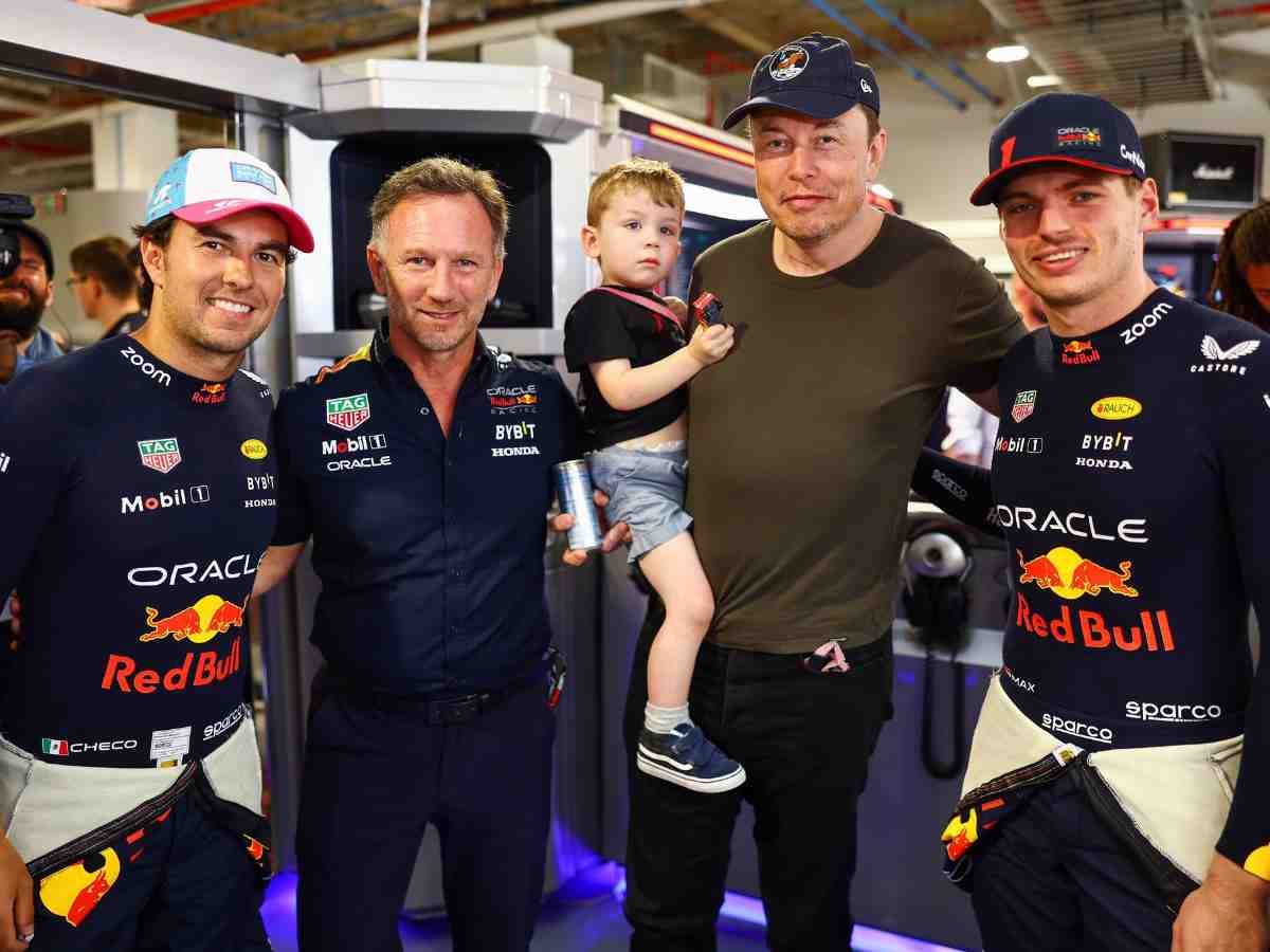 “I’m sure Darth Vader and Hitler are in the back”- Fans throw shade on $180 billion man Elon Musk as he joins Max Verstappen in Red Bull garage at Miami GP