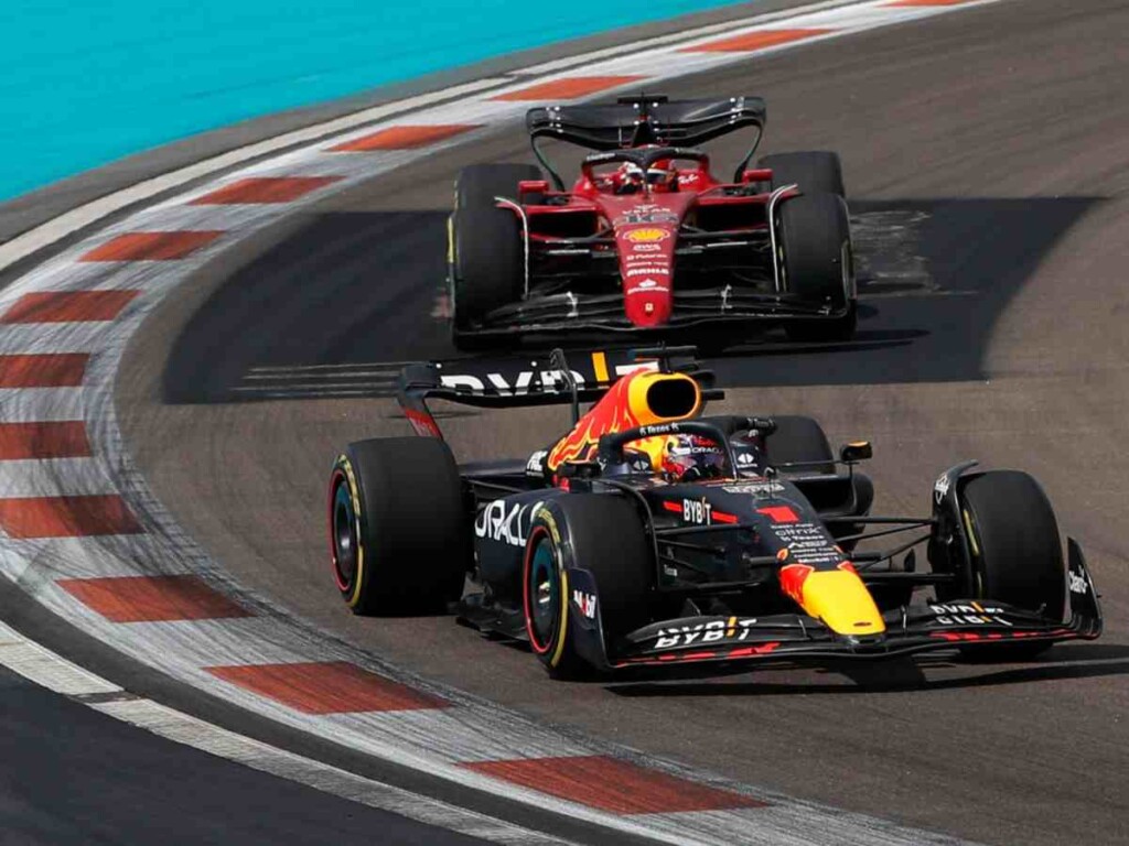 Red Bull ahead of Charles Leclerc in Miami