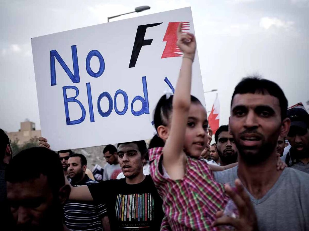 "Meeting Darth Vader to combat Jedi hunting," Fans mock FIA President Ben Sulayem as he discusses online abuse with Elon Musk at Miami GP 1 People protesting F1's visit to Bahrain in 2010