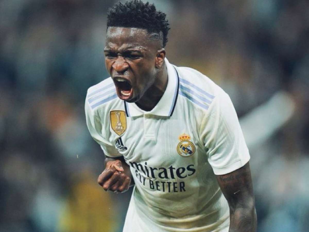 “Oil will never buy class”- Fans exhilarated after Vinicius Jr. levels Cristiano Ronaldo’s record and gives Real Madrid early lead against Manchester City in UCL tie