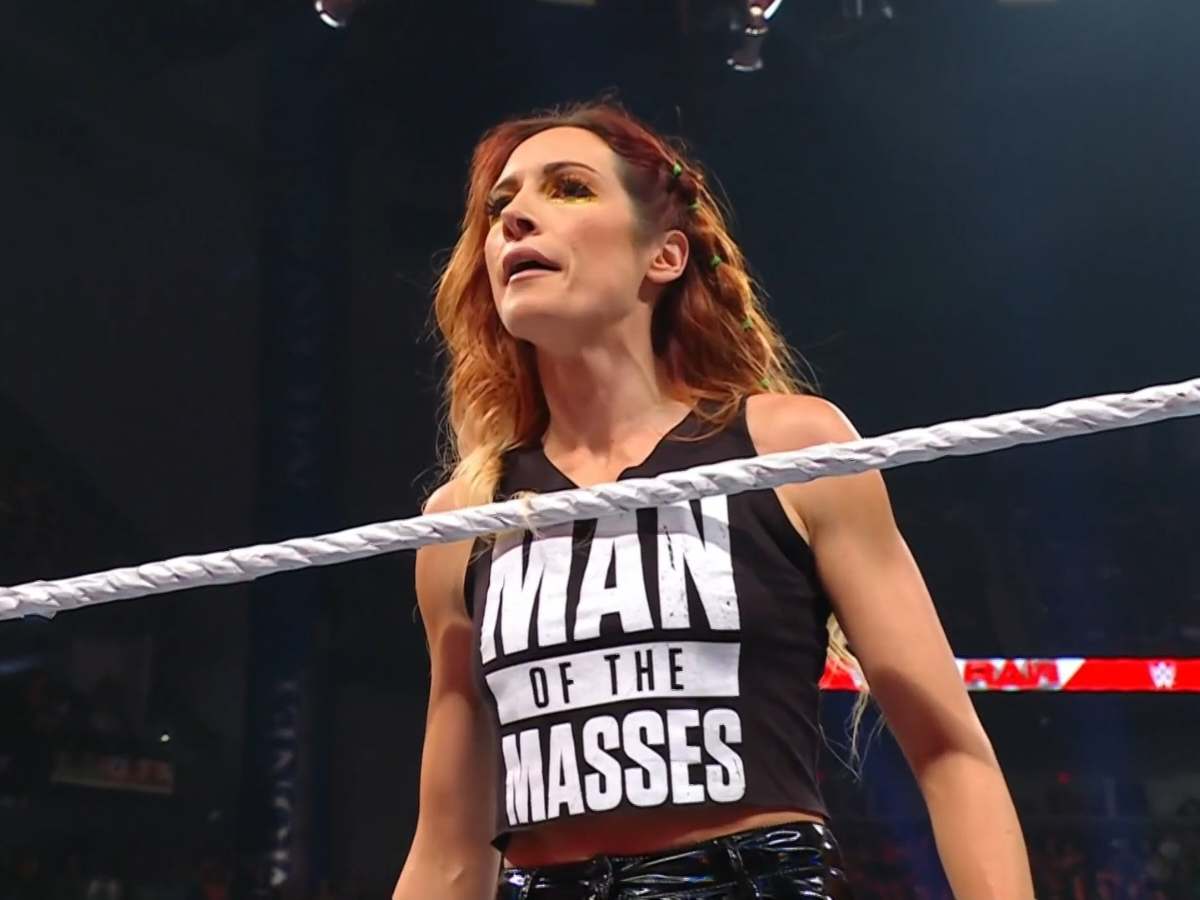 Watch: Becky Lynch furiously knocks out a crew member backstage who abruptly ended her segment with Trish Stratus on Raw