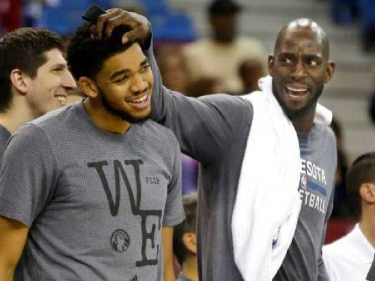 “Cursing his a** off” – Karl-Anthony Towns HILARIOUSLY recalls Kevin Garnett trash-talking a 9-year-old