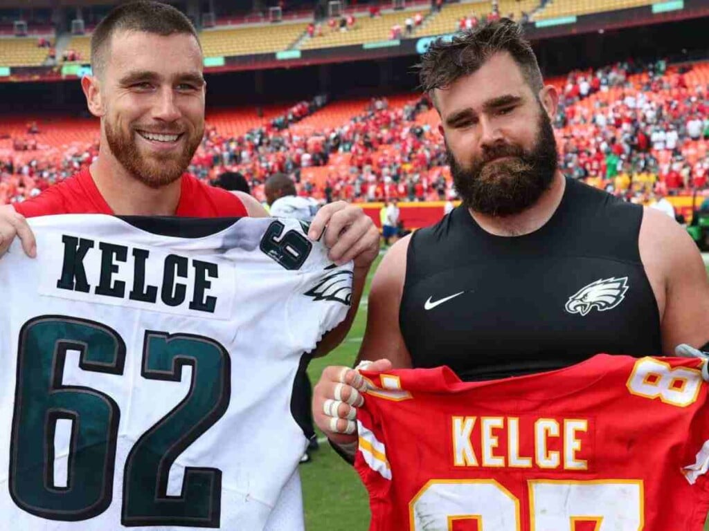 Jason and Travis Kelce. 