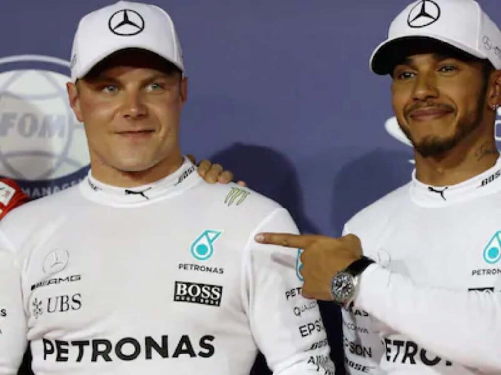 Lewis Hamilton and Valtteri Bottas in 2019