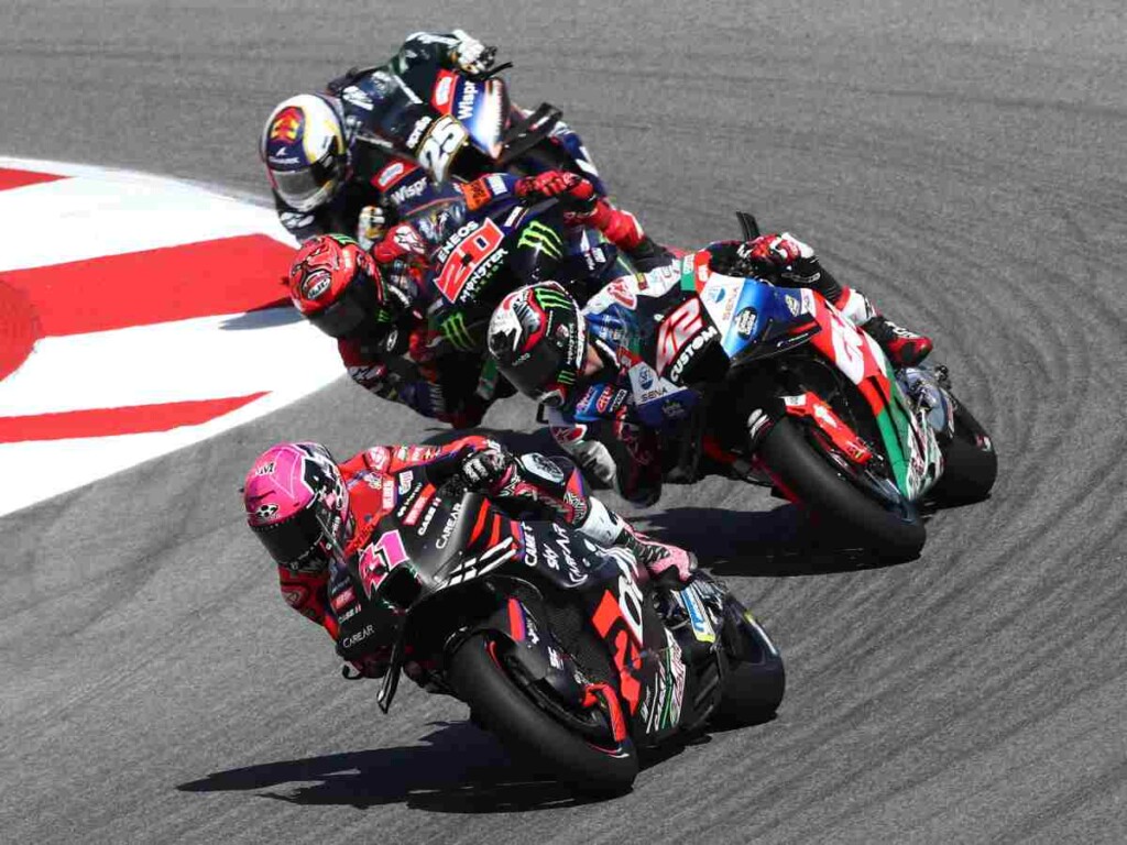 Brad Binder, Alex Marquez and Johan Zarco at the French GP