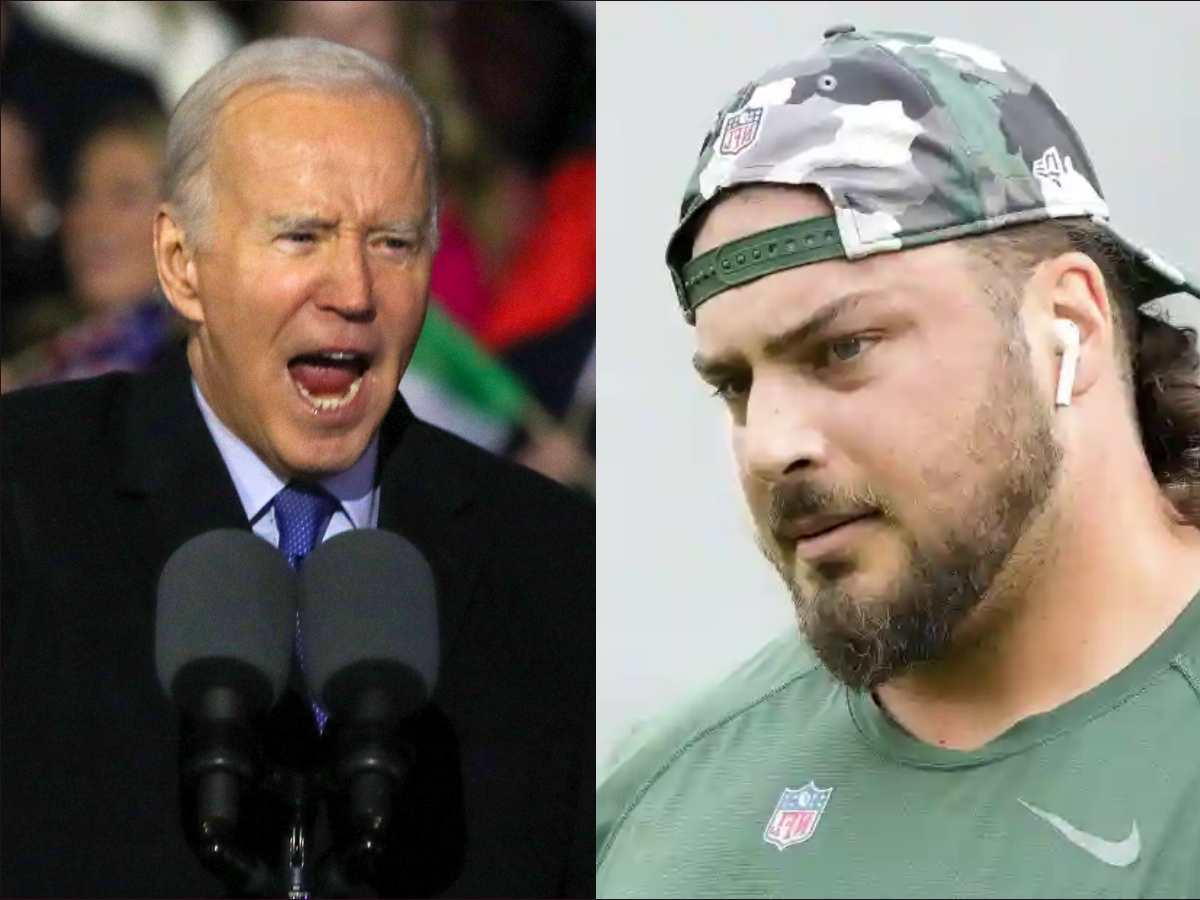 “This is a bit too far,” David Bakhtiari goes on a RANT against Joe Biden for using a pre-prepared cheat sheet for an interview