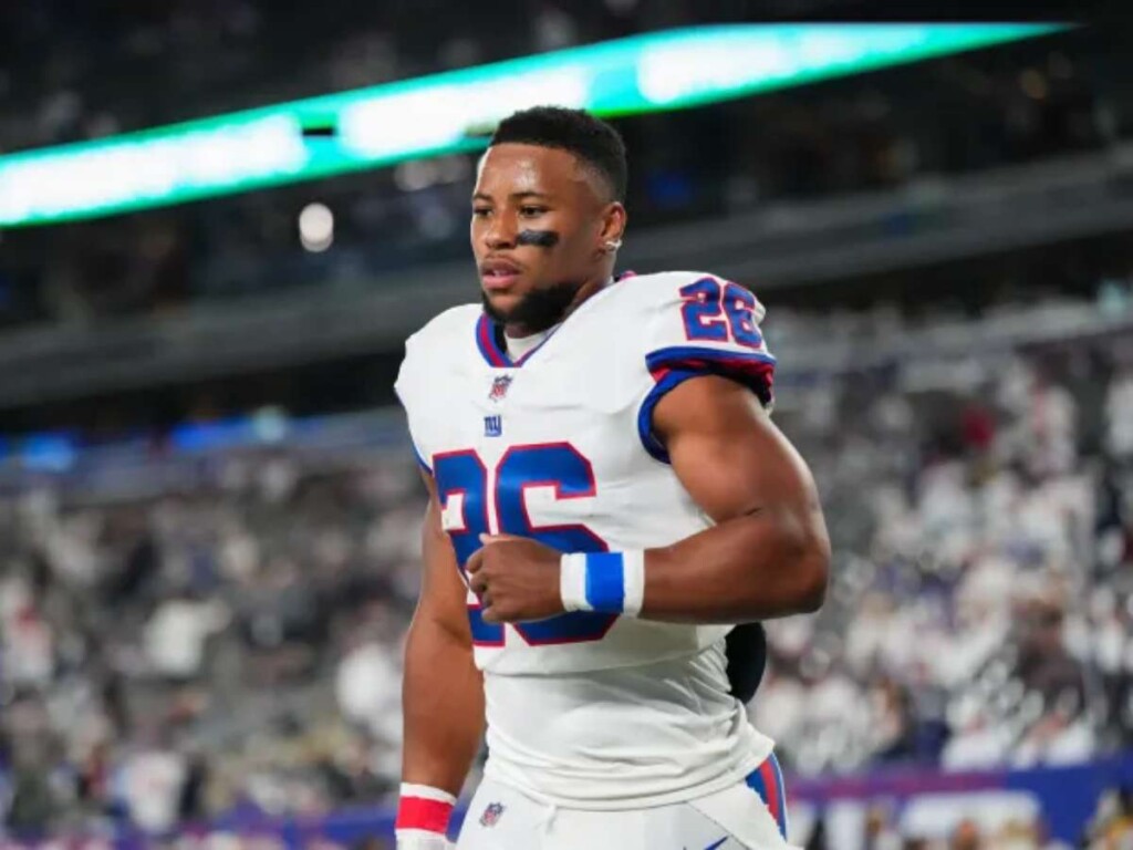 Saquon Barkley wants a contract in the ballpark of $16 million per year. (IMAGE: GETTY IMAGES)