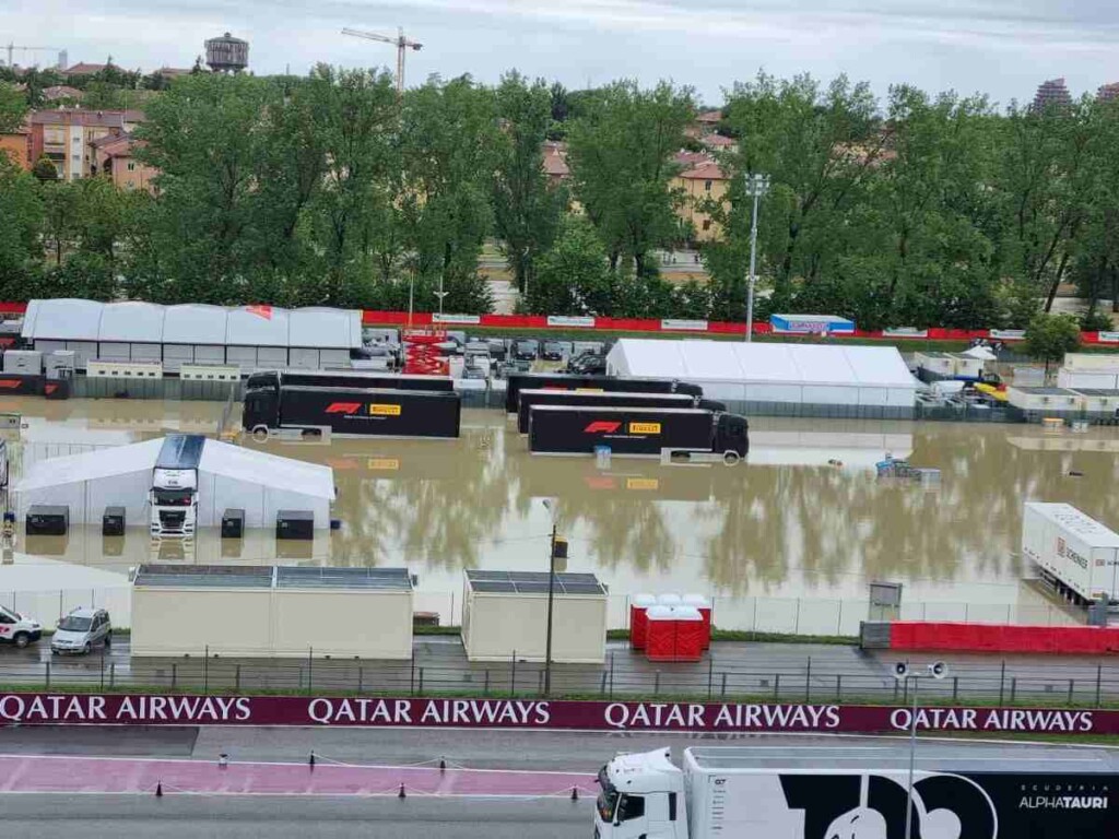 The state of the Imola circuit, the venue of the Emilia-Romagna GP (Picture through @mik94__ on Twitter)