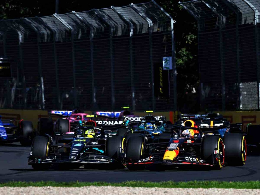 Lewis Hamilton and Max Verstappen