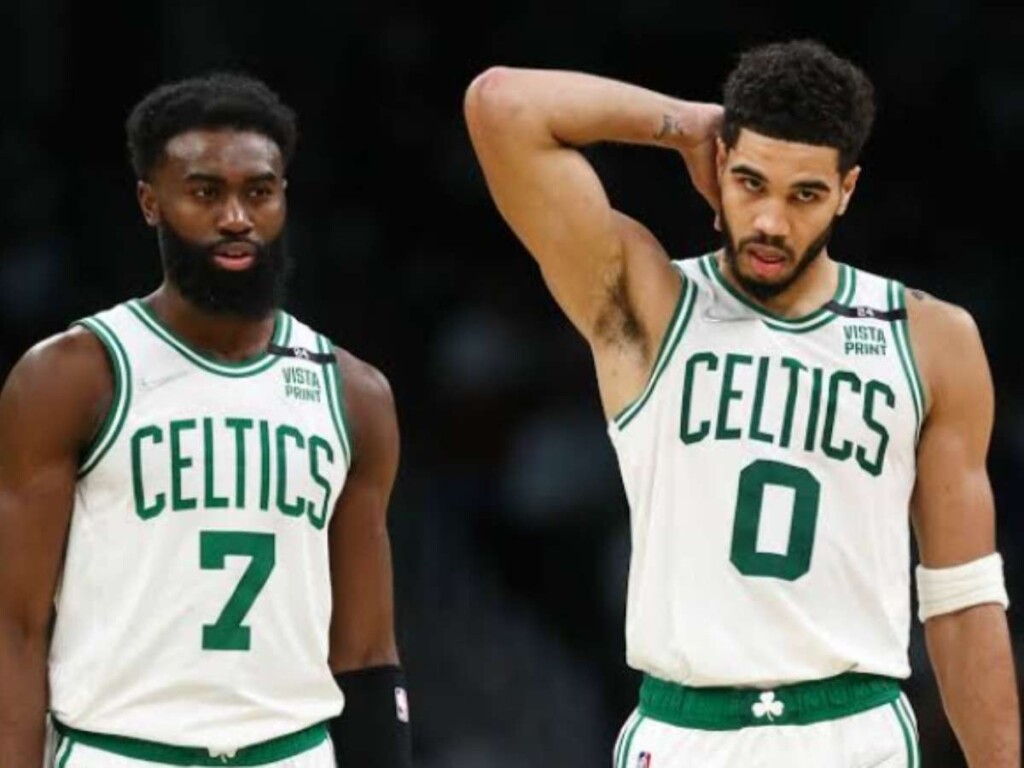 Jaylen Brown and Jayson Tatum (Credits: Adam Glanzman | Getty Images)