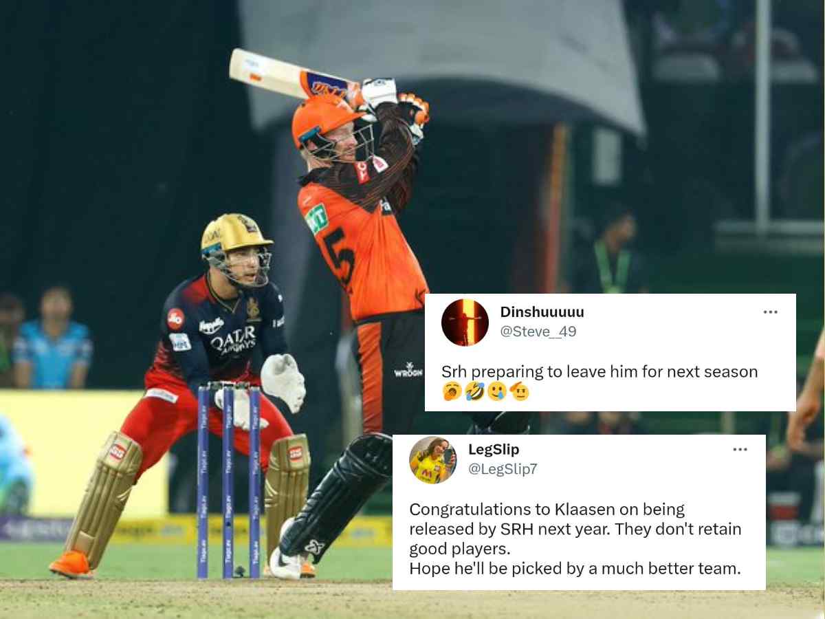 “SRH preparing to leave him for next season”- Twitter erupts as Heinrich Klaasen slams maiden IPL ton against RCB