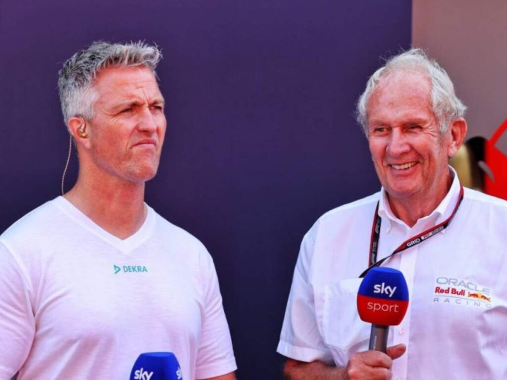 Ralf Schumacher and Dr. Helmut Marko, image via F1i.com