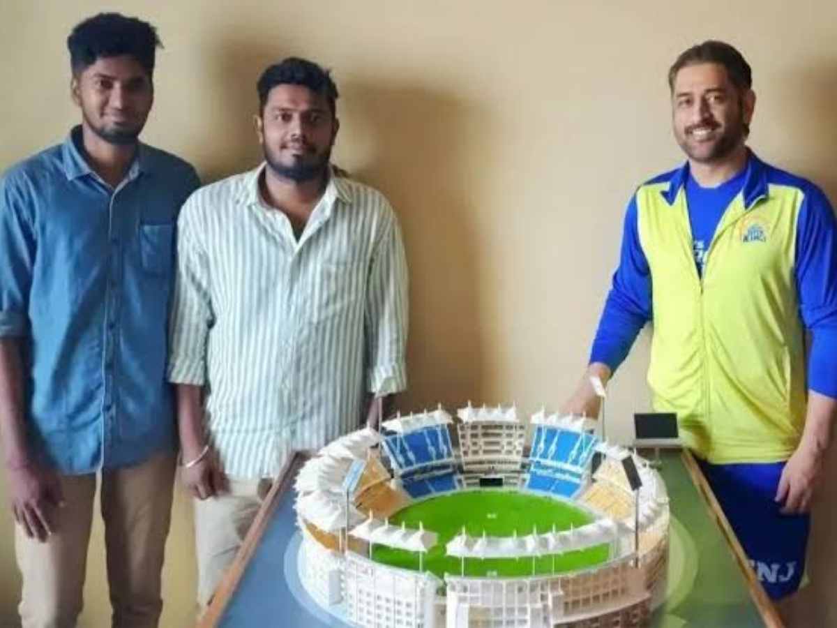 WATCH: Fan gifts miniature model of Chepauk Stadium to MS Dhoni, Thala’s reaction goes viral