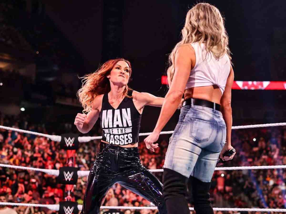 WATCH: Becky Lynch inadvertently helps Trish Stratus qualify for the women’s Money in the Bank ladder match