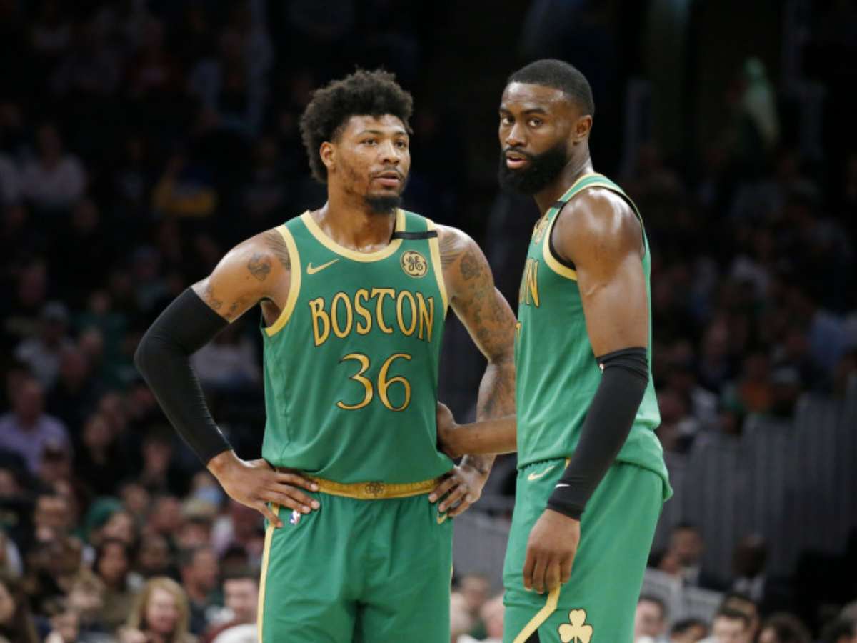 “Butler living rent free in ya’ll head” – NBA Twitter ROASTS Jaylen Brown and Marcus Smart’s ‘winning mindset’ ahead of crucial Game 4