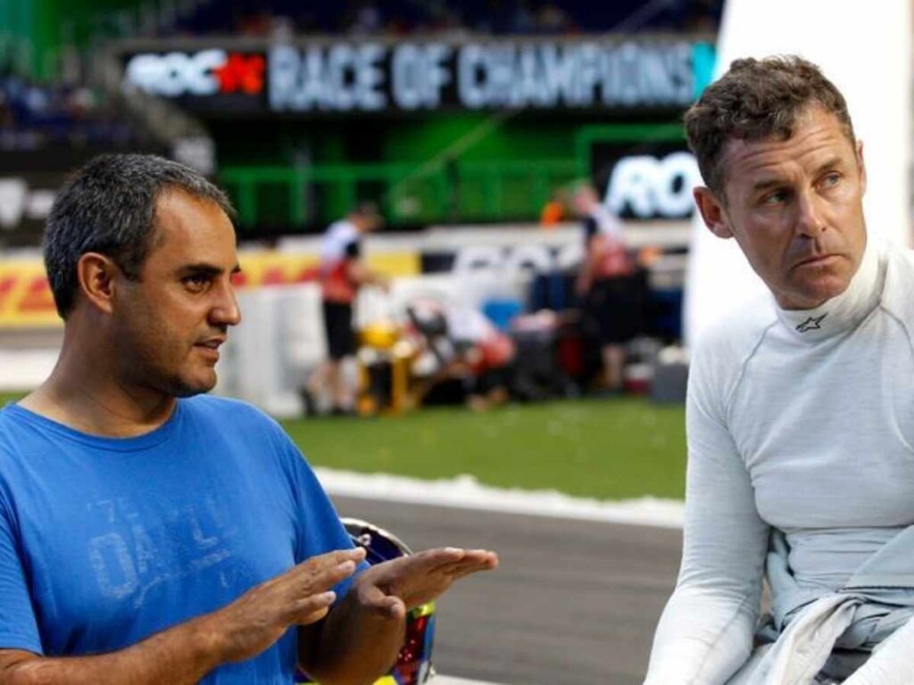 Juan Pablo Montoya (left) and Tom Kristensen (right)