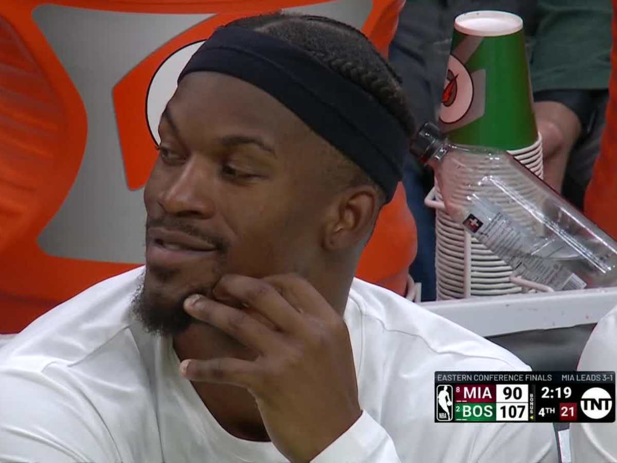 “Bro gonna be smiling his way to elimination” – Jimmy Butler gets SLAMMED for nonchalant attitude during Heat’s blowout loss to Celtics