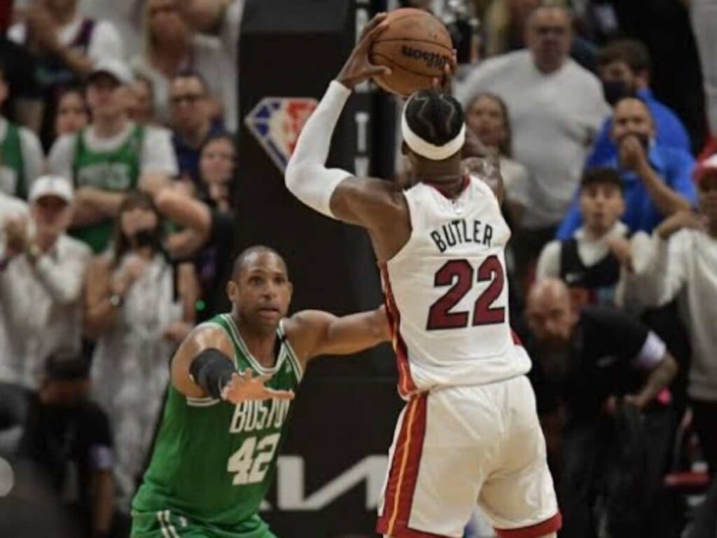 Al Horford and Jimmy Butler (Credits: ESPN)