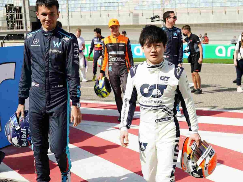 Alex Albon and yuki Tsunoda