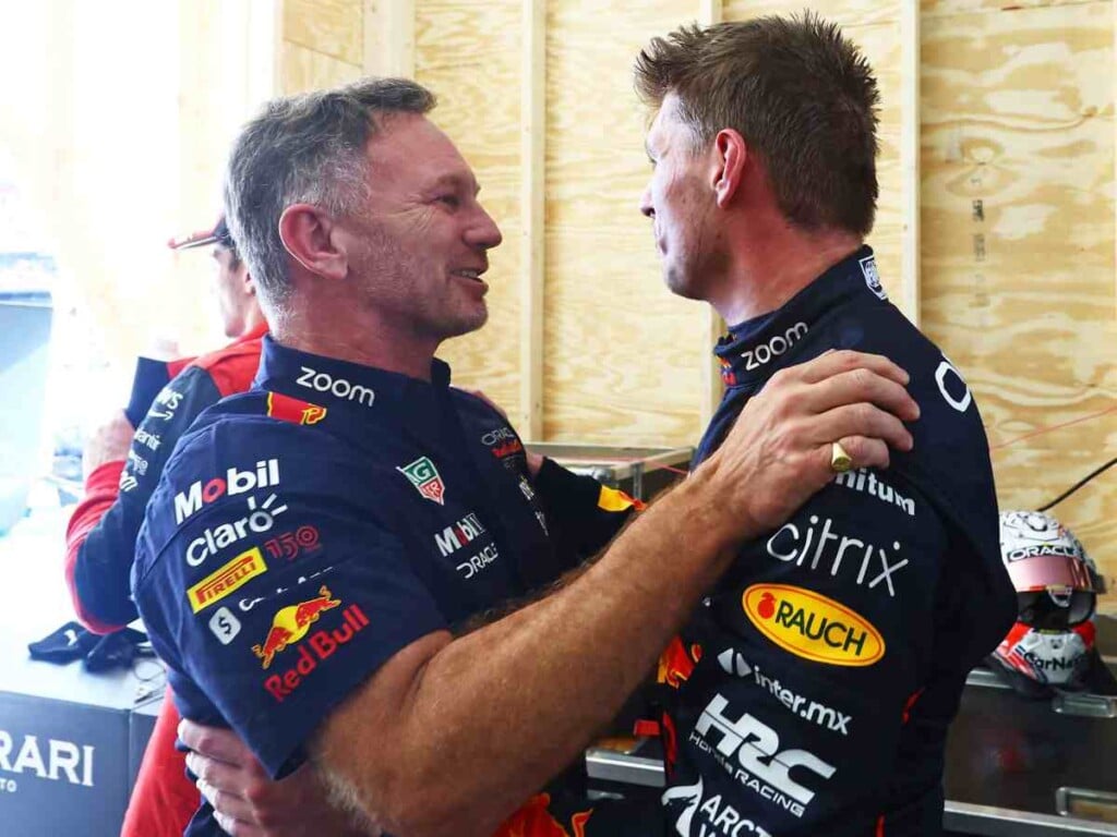 Christian Horner and Mmax Verstappen