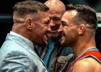 Dana White's hyped introduction for Conor McGregor and Michael Chandler