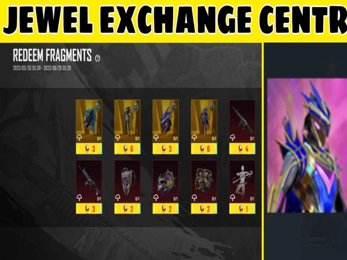 Everything you need to know about Jewel Exchange Centre in BGMI: how to get jewels, rewards, and more