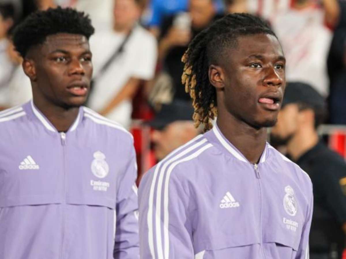 WATCH: Real Madrid’s Aurélien Tchouaméni mocks Eduardo Camavinga on his new hairstyle, calls him to ‘Mini-Gervinho’ 