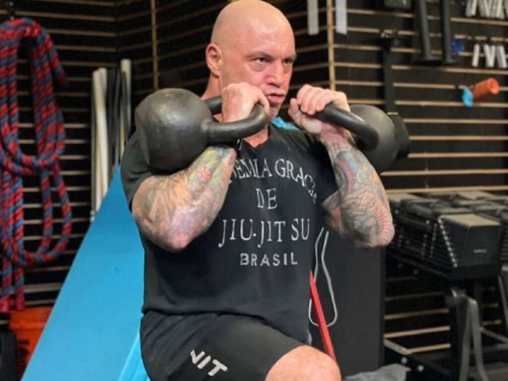 Joe Rogan working out