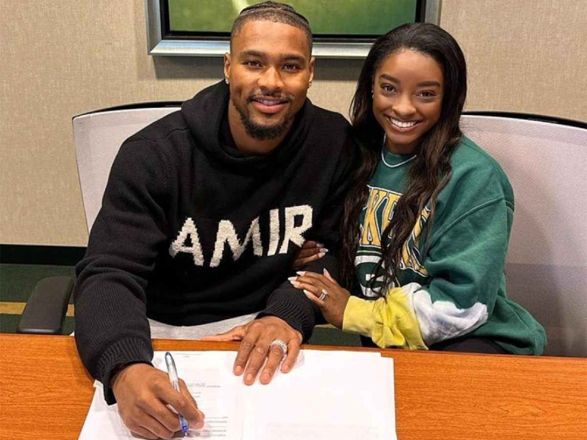 “How lucky can one guy get?” – NFL Twitter reacts to Packers signing Simone Biles’ husband Jonathan Owens from the Texans