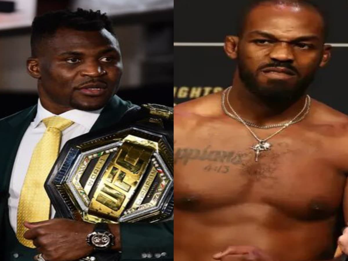 “P**sy with all that muscle,” Jon Jones ‘magically’ crashes teammate’s interview to insult Francis Ngannou
