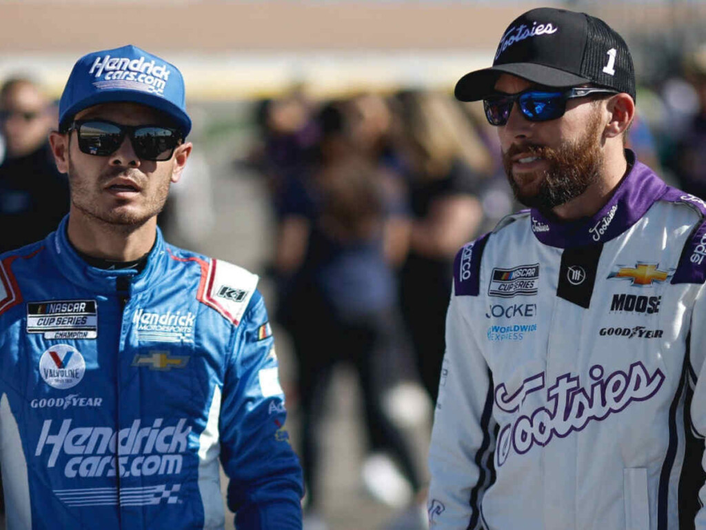 Kyle Larson and Ross Chastain on