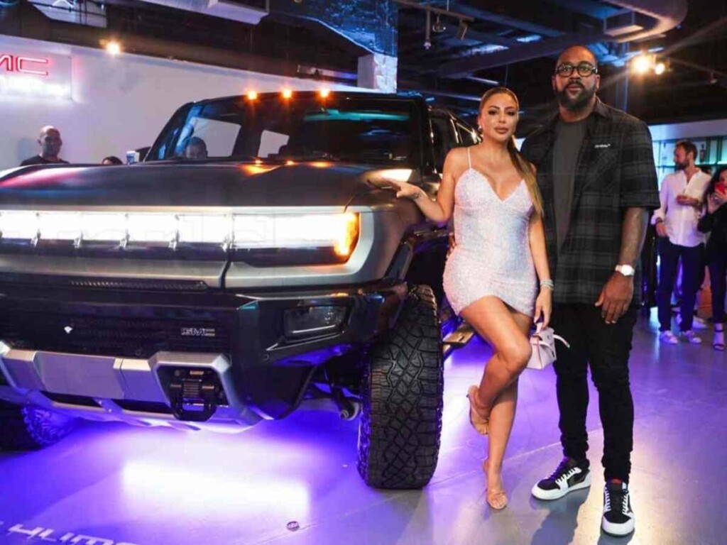 Larsa Pippen with Marcus Jordan at the event