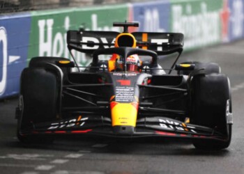 Max Verstappen pushing the limits via Getty