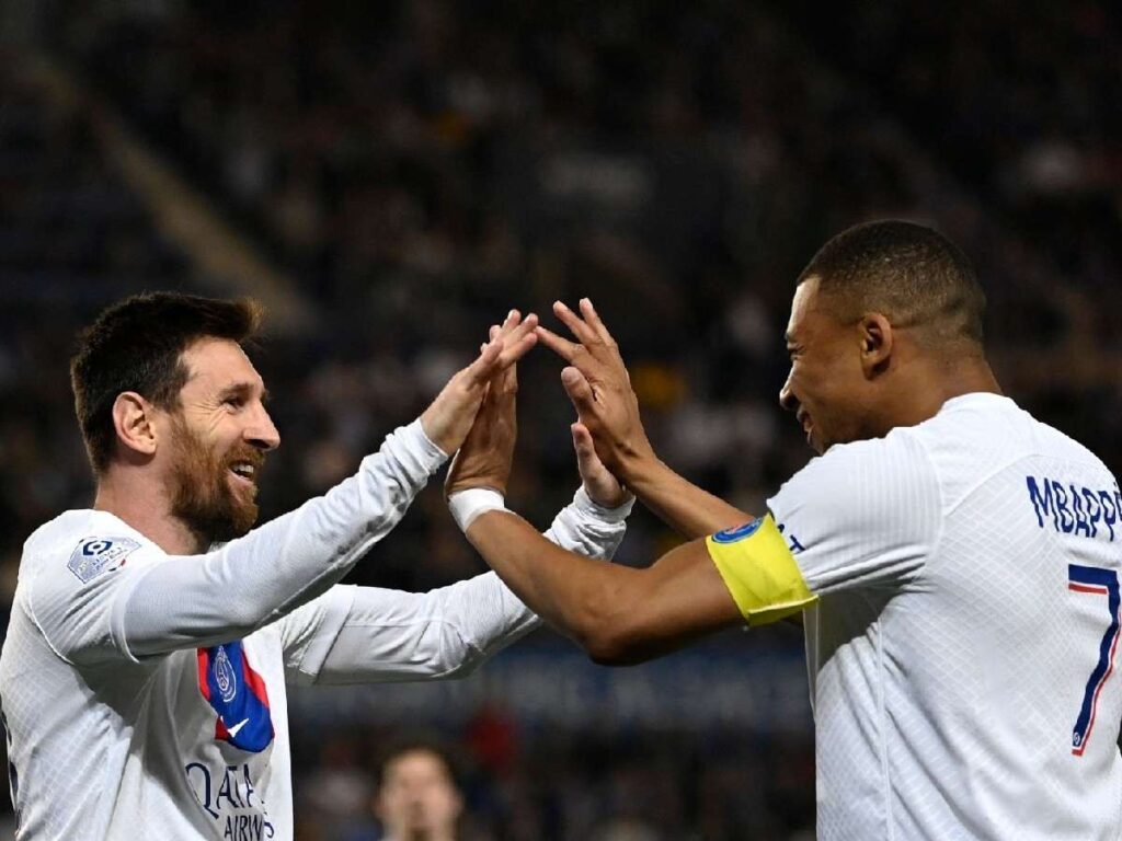 Messi Mbappe Paris Saint Germain