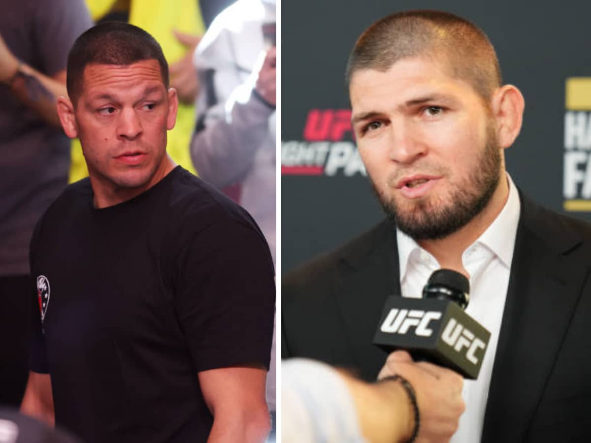 “He’s a p**sy” – Fans go wild as Nate Diaz sends unwarranted diss towards Khabib Nurmagomedov in social media comment